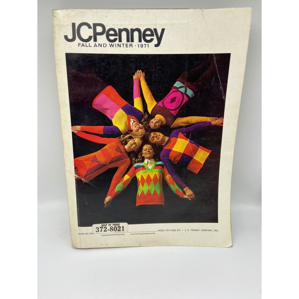 JCPenney Fall and Winter 1971 Catalog Vintage 70s Fashion Home Decor Advertising